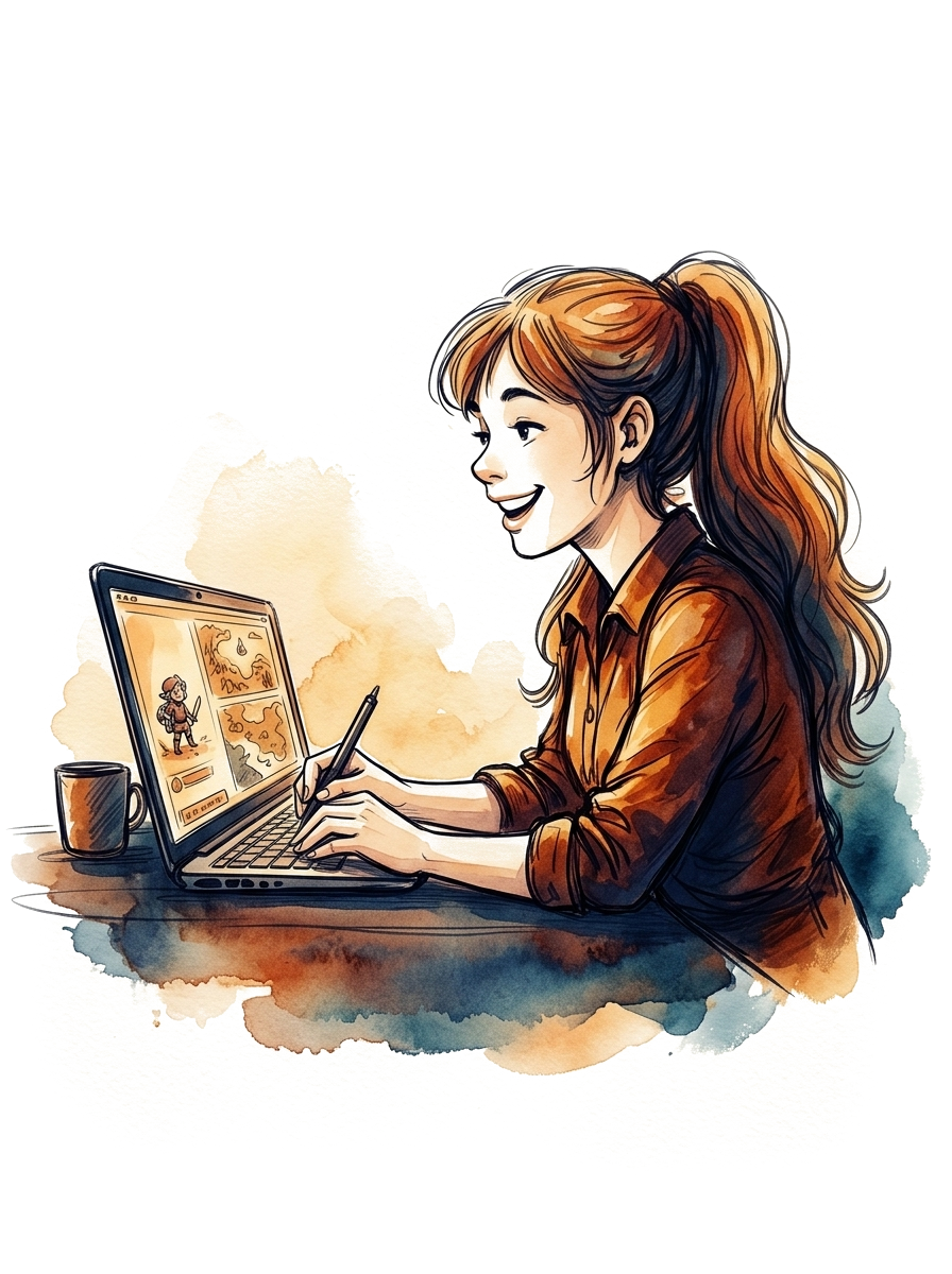 Our designer at work
